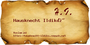 Hausknecht Ildikó névjegykártya